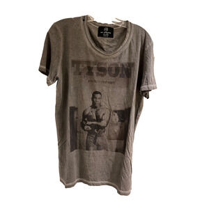 MY Brand MikeTyson T-Shirt Men's Size Small Gray Short Sleeve 100% Cotton
